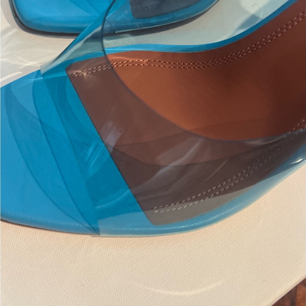 Amina Muaddi Lupita Glass Slipper NWT - Picture 4 of 6